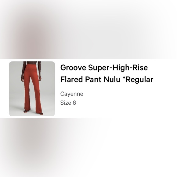 Lululemon groove high rise flare pants - Picture 4 of 4